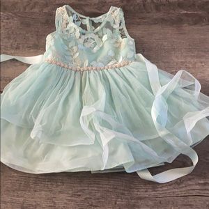 Mint green formal dress